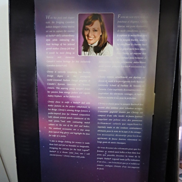 BARBIE Mattel Canada Inuit Legend Collector Barbie Signed by Christy Marcus - Picture 4 of 6